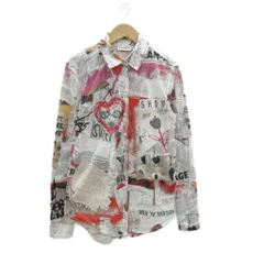 デシグアル Desigual シャツ ブラウス 小さいサイズ XS 白 ホワイト 総柄 長袖 /YS12 ■ECB002のサムネイル