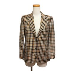 ☆DAKS ダックス ジャケット ハウスチェック ベージュ ウール,ナイロン 