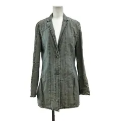 クリッツィア KRIZIA JEANS デニムジャケット 上着 42 ライトブルー テーラードカラー 長袖 縦ラインデザイン /PP ■ECC003のサムネイル