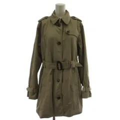 トミーヒルフィガー TOMMY HILFIGER トレンチコート スプリングコート M グレージュ 長袖 ミドル丈 76J4706 /GG ■GY53