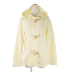 トミーヒルフィガー TOMMY HILFIGER スウェットダッフルコート S 白 アイボリー フード付き 長袖 トグルボタン /CK34 ■ECD003のサムネイル
