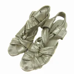 ツモリチサト ウォーク tsumori chisato walk バックストラップサンダル スタックヒール ハイヒール 23㎝ ゴールド色 /YS14 ■GY53のサムネイル