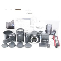 Canon EOS 70D レンズ2本付き 使用説明書、充電器、バッテリー2個
