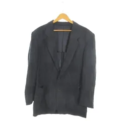 ランバン LANVIN ジャケット 上着 F50-36 紺 ネイビー テーラードカラー 長袖 2つボタン /MN21 ■GY61