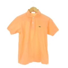 ラコステ LACOSTE CHEMISE ポロシャツ 3 文字ワニ オレンジ 無地 ポロカラー 半袖 /CK26 ■GY61のサムネイル