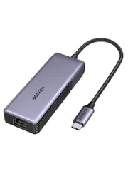 UGREEN 5Gbps 有線LAN アダプター Type C LAN 変換アダプター Thunderbolt 5/4/3には適用 アルミ素材 放熱性 USB C to RJ45 イーサネット アダプター ラップトップ Nas MacBook eb4f011f