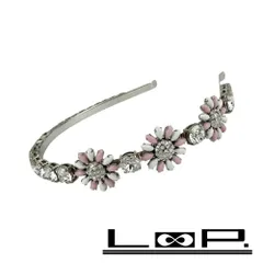 ミュウミュウ ■新同■ カチューシャ 花 ヘアアクセサリー シルバー ピンク ホワイト ラインストーン SS 【556654】11のサムネイル