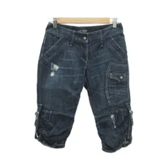 アルマーニ ジーンズ ARMANI JEANS デニムパンツ ジーンズ 25 インディゴ ダメージ加工 七分丈 /YS25 ■ECD001のサムネイル