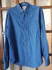 90s☆Levi's リーバイス デニムシャツ L インディゴ 0032 - メルカリ