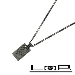 美品 グッチ ディアマンテ ネックレス プレート ブラック 黒 Ag925