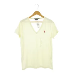 ラルフローレンスポーツ RALPH LAUREN SPORT Tシャツ XL ベージュ Vネック ロゴ刺繍 半袖 /AH24 ■ECD003のサムネイル