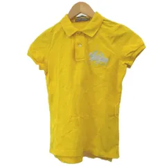 ラルフローレン RALPH LAUREN THE SKINNY POLO ポロシャツ M 黄 イエロー 襟付き 半袖 ロゴ刺繍 /GR ■ECB002