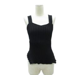MOSCHINOJEANSモスキーノジーンズリブニットタンクトップ シアーY2K