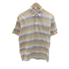 Letroyes ルトロワ フランス製 コットンニットポロ メンズM グレ系