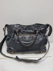 BALENCIAGA ジャイアントシティ ネイビー系 ミラー付 保存袋付 - メルカリ
