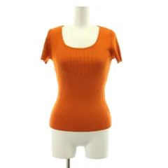 フォクシー ブティック FOXEY BOUTIQUE Tシャツ カットソー リブ 半袖 40 オレンジ 14284 /KU ■ECE003のサムネイル