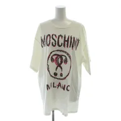 モスキーノ MOSCHINO ロゴTシャツ カットソー 半袖 ロゴ L 白 ホワイト /KW ■GY57のサムネイル