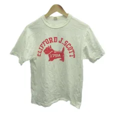 ウエアハウス WAREHOUSE Tシャツ M 白 ホワイト クルーネック 半袖 ロゴプリント /NP ■ECA004のサムネイル
