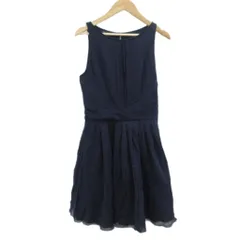 テッドベーカー TED BAKER ワンピース 0 紺 ネイビー ノースリーブ ラウンドネック フレア ミニ丈 /YS60 ■GY58のサムネイル
