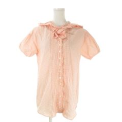 希少】COMME des GARCONS 半袖フリルシャツ ピンク アーカイブ - メルカリ
