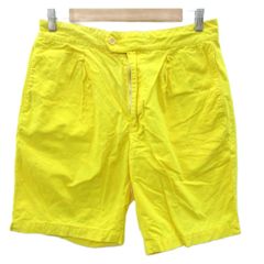 minä perhonen 麻100% ショートパンツ イエロー minä perhonen 麻100% ショートパンツ イエロー - メルカリ