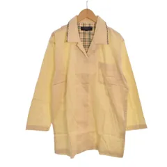バーバリー ロンドン BURBERRY LONDON シャツ ブラウス 長袖 オープンカラー 開襟 ホース刺繡 M 黄 イエロー ■ECD002のサムネイル