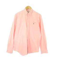 ラルフローレン ラグビー RALPH LAUREN RUGBY University Oxford オックスフォードシャツ L ピンク 無地 ボタンダウンカラー 長袖 /CK16 ■ECE003