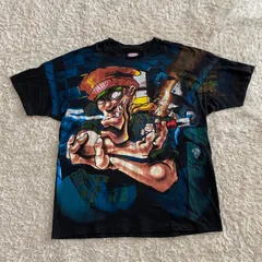 ほぼデット！90s CONART 両面グラフィックプリントTシャツ 1993年製 VINTAGE シングルステッチ　ブラックのサムネイル