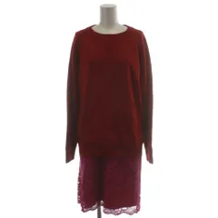 サカイラック sacai luck ワンピース ニット 2 赤 レッド ピンク 膝丈 レイヤード 14AWLU785 /GG ■ECD003のサムネイル