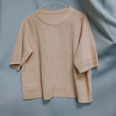 セブンテンバイミホカワヒト 6S213 ベーシックショートスリーブニット