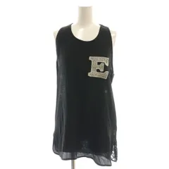 エルマノシェルビーノ ERMANNO SCERVINO ノースリーブカットソー レース 42 黒 ブラック /AT ■OS ■GY57のサムネイル