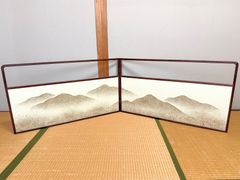屛風（送料込み）間仕切り 和風 パーテーション インテリア 昭和レトロ