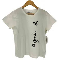 アニエスベー agnes b. PARIS ロゴプリント クルーネック S/S Tシャツ レディース  3