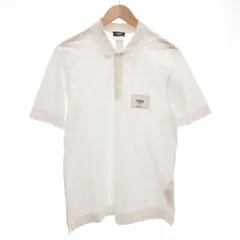 フェンディ FENDI SHORT-SLEEVED PIQUE ポロシャツ 半袖 ロゴ刺繍 鹿の子 S 白 ホワイト FY1131 A9RP /GV ■GY62のサムネイル