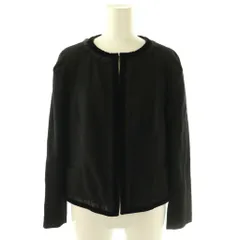 ニナリッチ NINA RICCI ノーカラージャケット 総裏地 38 ブラック /DO ■ECC003のサムネイル