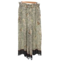 ebure ナチュラルリネンフラワー ベルテッドパンツ 定価6万1000円 