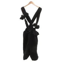 コムデギャルソン COMME des GARCONS サロペット リボン ワイドショーツ パンツ XS 黒 ブラック /JS ■GY61のサムネイル