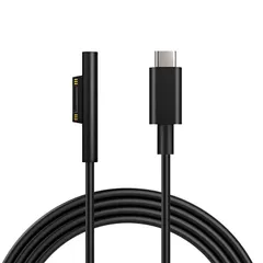 서피스 PD 고속 충전 케이블 1.8m 45w 15v 이상의 PD 어댑터 또는 PD 충전기 필요 서피스 타입 C 충전기 서피스 프로 7/프로 6/프로 5/프로 4/프로 3/서피스 고/서피스...