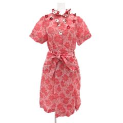 専用miumiu 2022 パールボタン シャンブレーデニムロングワンピース