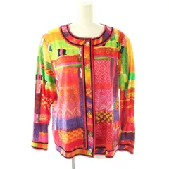 レオナール LEONARD FASHION ノーカラージャケット 総柄 マルチカラー /DF ■ECC001のサムネイル