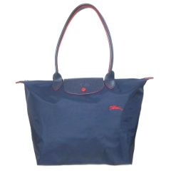 新品未使用 ロンシャントートバッグL(ネイビー✖️赤) - メルカリ