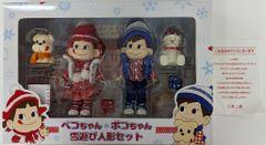 不二家 人形/ペコちゃん 特別版)ペコちゃんポコちゃん雪遊び人形セット