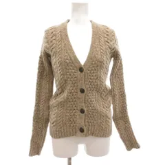 ラグ&ボーン RAG&BONE ケーブルカーディガン ニット 長袖 厚手 ウール XS ベージュ IBO85 /GVのサムネイル