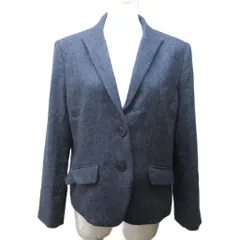タルボット TALBOTS 美品 テーラードジャケット ブレザー ウール 総裏 2B 12 紺 ネイビー 0204のサムネイル