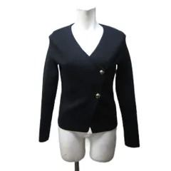 ザラ ZARA テーラードジャケット ブレザー ボタン 黒 ブラック USA S 約M 0209