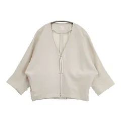 NOLLEY'S オックスドルマンジップブルゾン 定価8000円 ジャケット ブルゾン アイボリー レディース ノーリーズ【中古】6-0510M∞のサムネイル