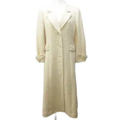 ミス アシダ miss ashida ニットコート ジャケット ウール 総柄 ロング F ベージュ 0316のサムネイル