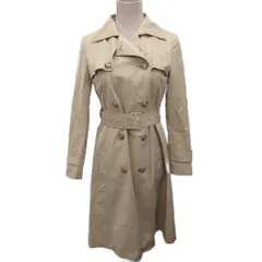ダイアンフォンファステンバーグ DIANE von FURSTENBERG トレンチコート ロング丈 ベルト付き 0 ベージュ 115-253907 IBO87のサムネイル