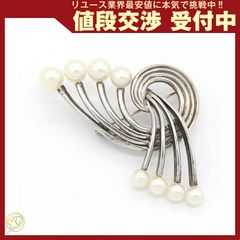 極美品✨ MIKIMOTO ミキモト パール ブローチ ロゴ 刻印 1997 - メルカリ