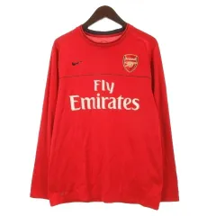 ナイキ NIKE × アーセナルFC Tシャツ サッカーウェア 長袖 レッド M 260511E